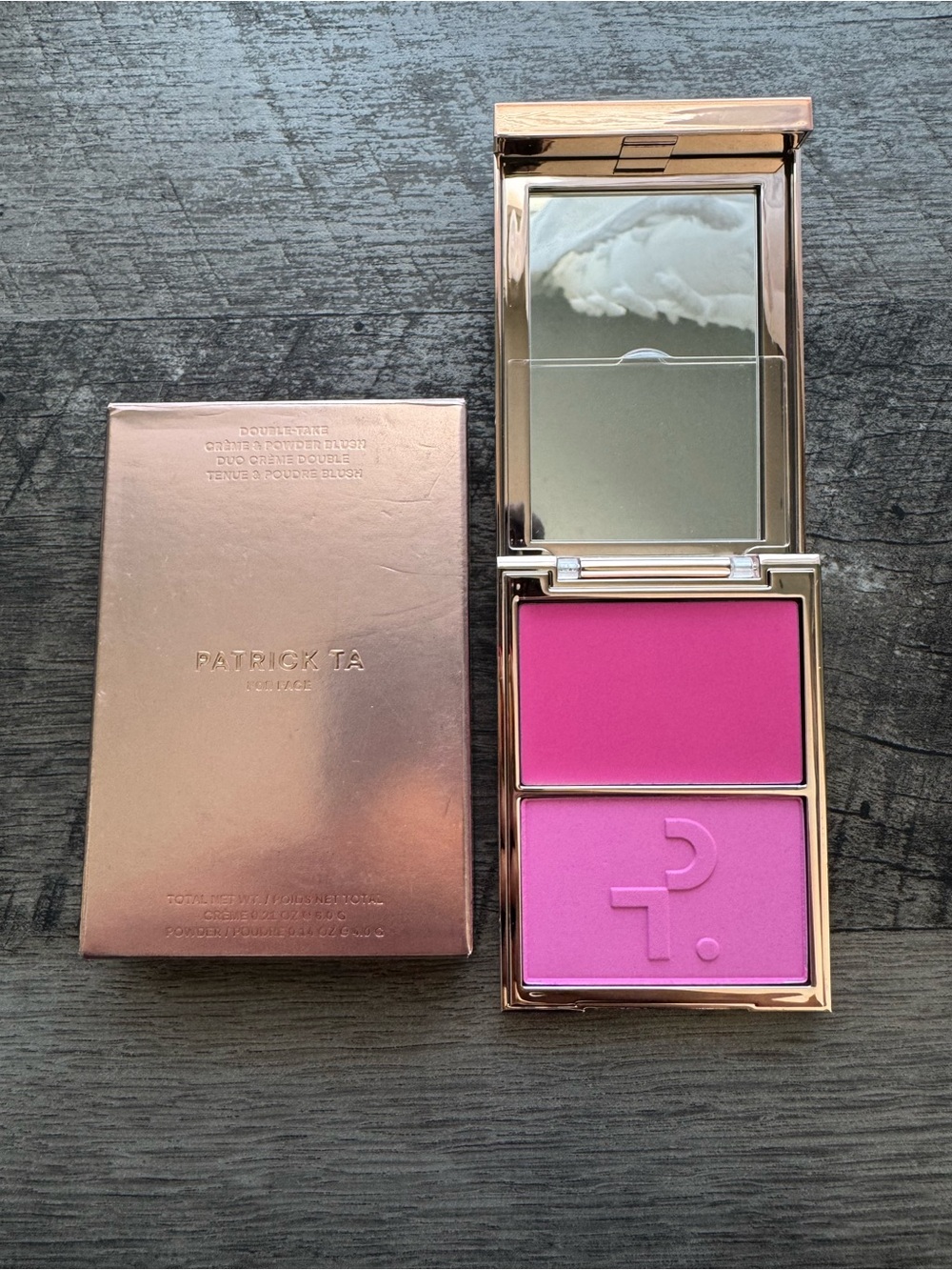 Patrick Ta Double-Take Crème & Powder Blush Duo - She’s Giving (NIB)